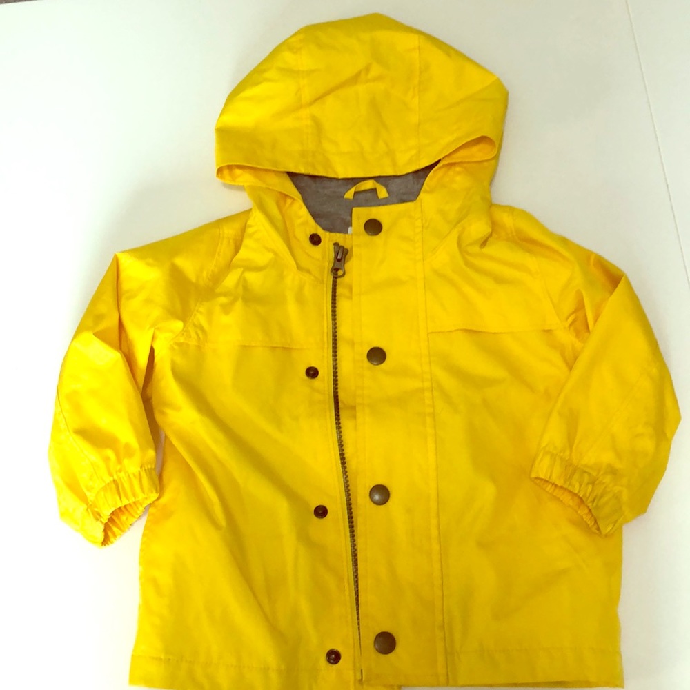Yellow Old Navy Rain Jacket